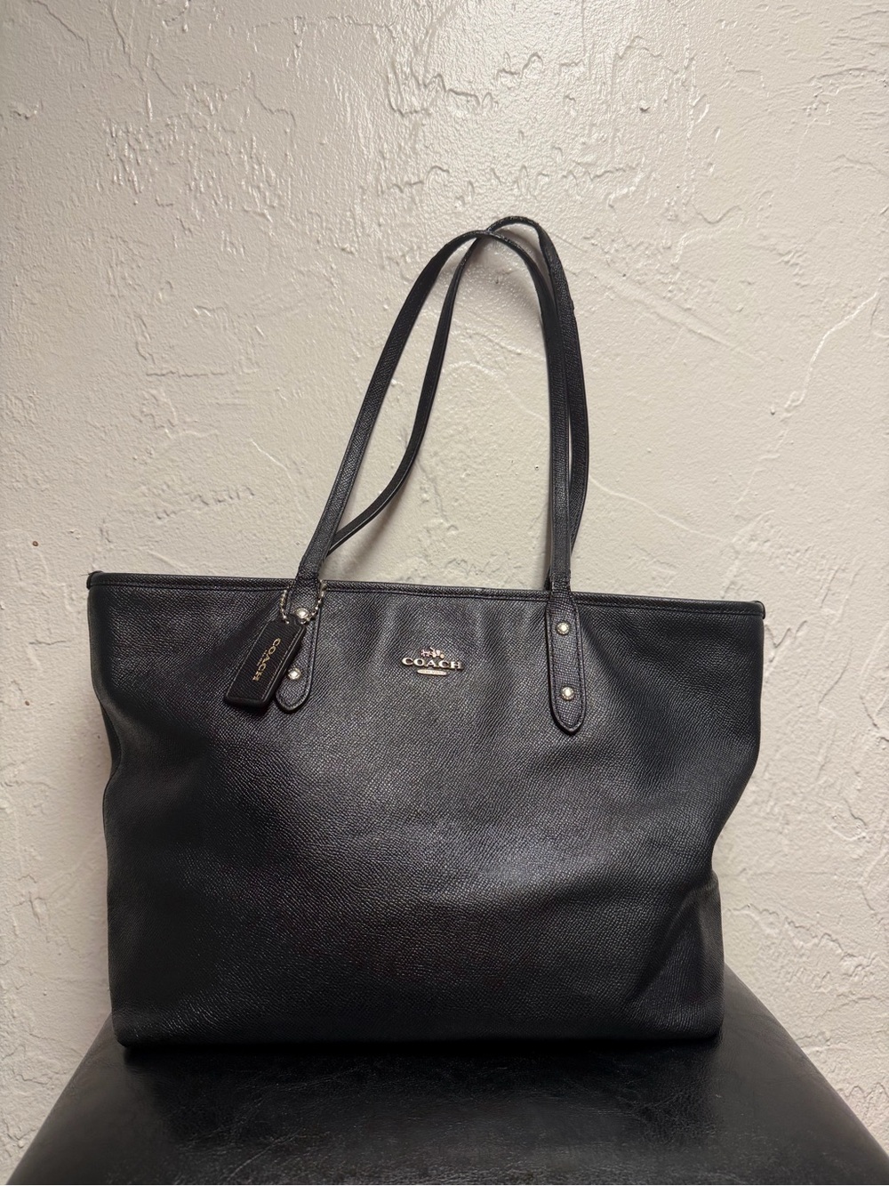 Coach Black City Zip Tote Bag